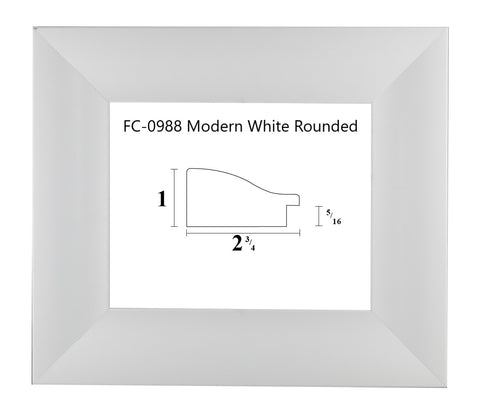 FC-0988 Modern White Rounded