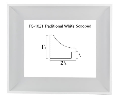 FC-1021 Traditional White Scoop