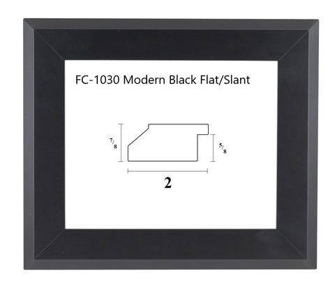 FC-1030 Modern Black Flat/Slant
