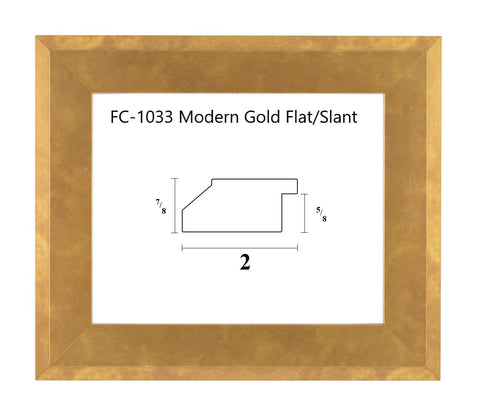FC-1033 Modern Gold Flat/Slant