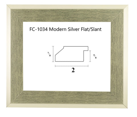 FC-1034 Modern Silver Flat/Slant
