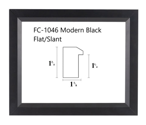 FC-1046 Modern Black Flat/Slant