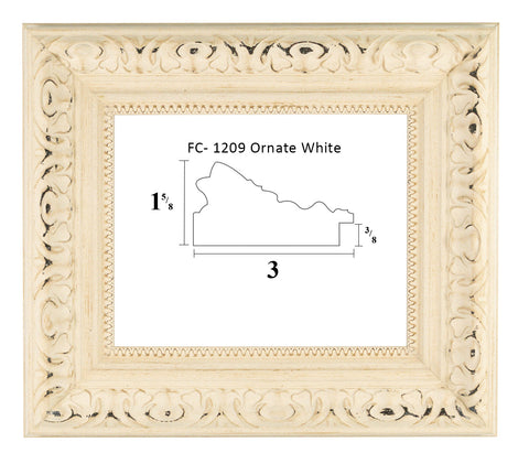 FC-1209  Ornate White