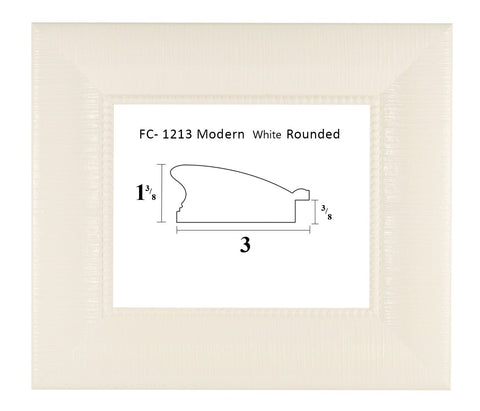 FC-1213 Modern White Rounded