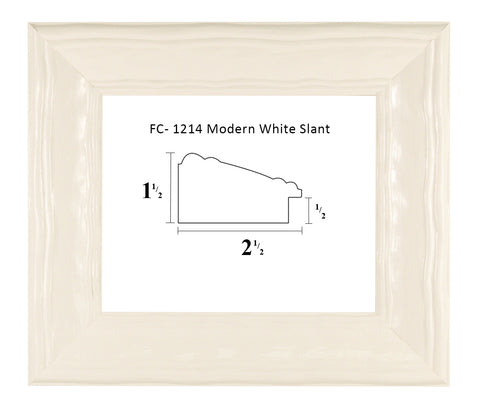FC-1214 Modern White Slant