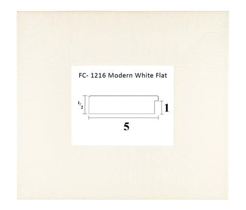 FC-1216 Modern White Flat