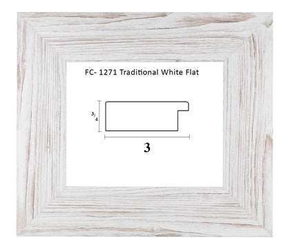 FC-1271 Traditional White Flat